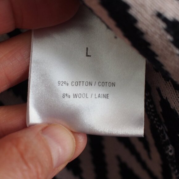 Windsmoor | Cotton/Wool Black and White Open Cardigan - Picture 3 of 4